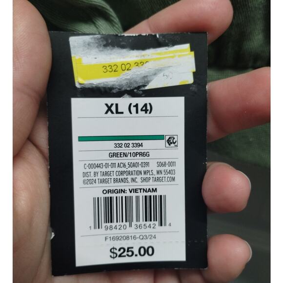 Art Class NWT Kids' Size XL Green Collared Zip-Up Jacket with Pockets *FLAW* - Picture 8 of 9